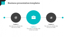 Attractive Business Presentation Templates PowerPoint Slide